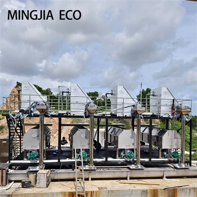 Stroj na kompost na farme